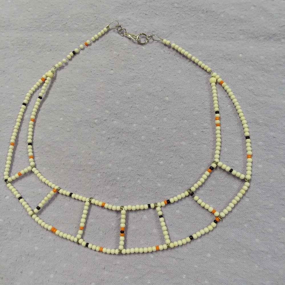 Halloween inspired handmade necklace.